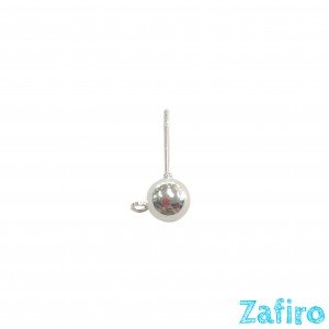 Pendiente de bola con anilla