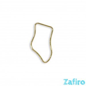 pendiente irregular dorado