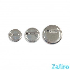 Imperdible con base redondo