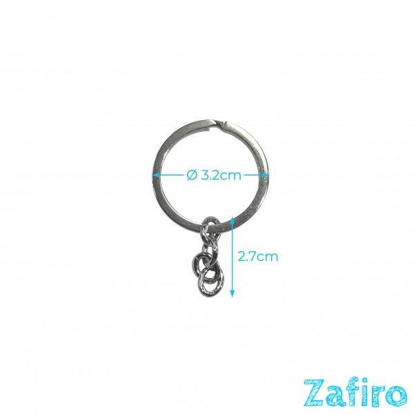 Llavero Ø 3.2cm con cadena