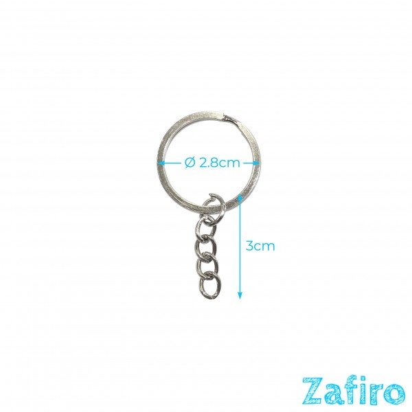 Llavero Ø 2.8cm con cadena