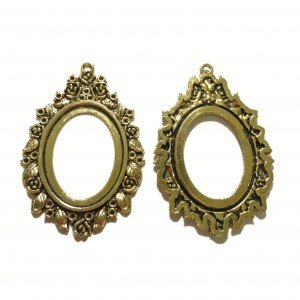 Base de camafeo ovalado 27 x 36mm