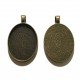 Base de camafeo ovalado 22 x 30mm