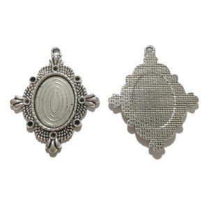 Base de camafeo ovalado 18 x 25mm