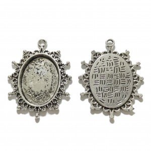 Base de camafeo ovalado 18 x 25mm