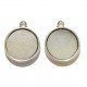 Base de camafeo redondo Ø 20mm doble cara