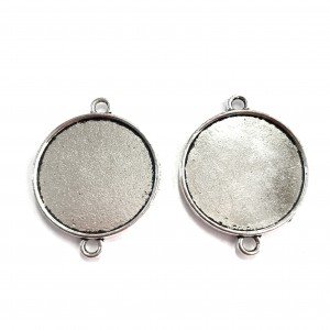 Base de camafeo redondo Ø 25mm doble cara Base de camafeo redondo Ø 25mm doble cara