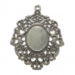 Base de camafeo ovalado 25 x 33mm