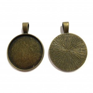 Base de camafeo redondo Ø 25mm Base de camafeo redondo Ø 25mm