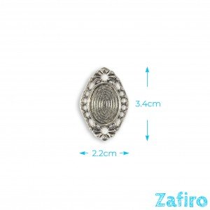 Base de camafeo ovalado 13 x 18mm