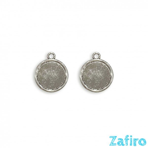 Base de camafeo redondo Ø 18mm doble cara