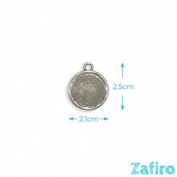Base de camafeo redondo Ø 18mm doble cara