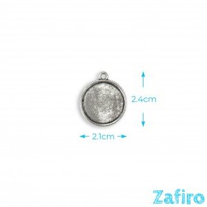 Base de camafeo redondo Ø 18mm