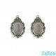 Base de camafeo ovalado 20 x 28mm doble cara