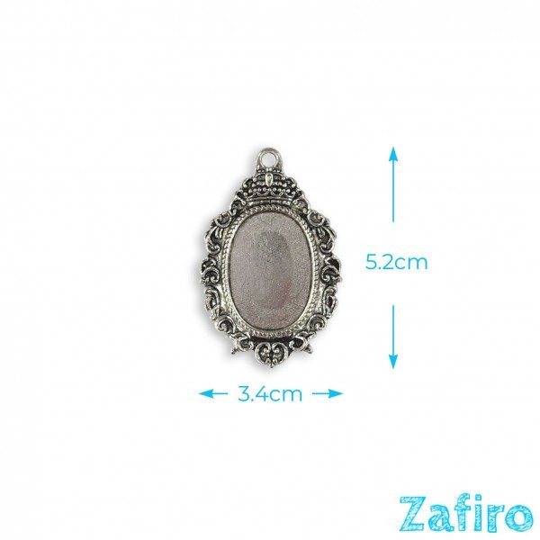 Base de camafeo ovalado 20 x 28mm doble cara