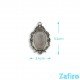Base de camafeo ovalado 20 x 28mm doble cara