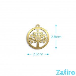 Colgante de árbol de la vida de acero inoxidable