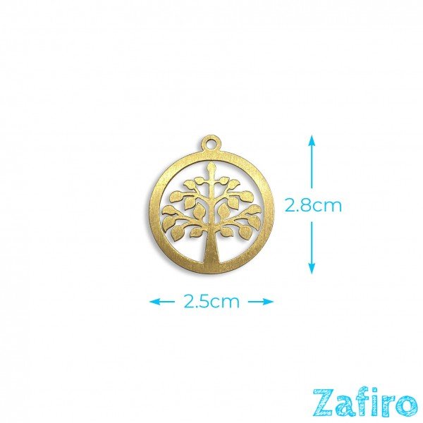 Colgante de árbol de la vida de acero inoxidable