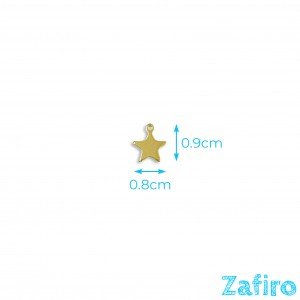 Colgante de estrella de acero inoxidable