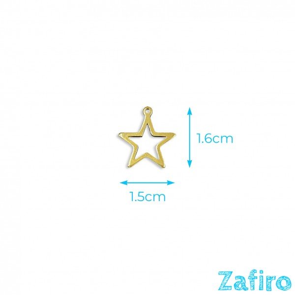 Colgante de estrella de acero inoxidable