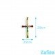 Colgante de cruz de acero inoxidable