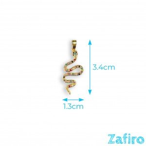Colgante de serpiente de acero inoxidable