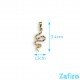 Colgante de serpiente de acero inoxidable