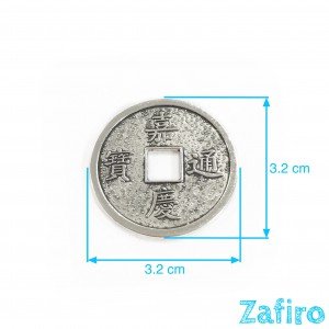 Colgante de moneda china