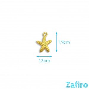 Colgante de estrella de zamak