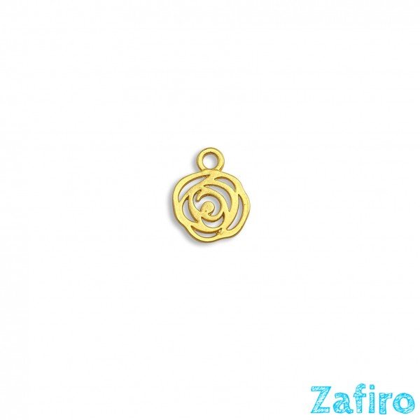 Colgante de flor de zamak