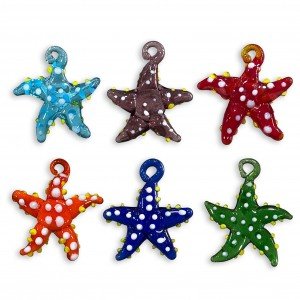 Colgante de cristal estrella de mar