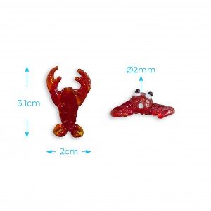 Entrepieza de cristal langostino