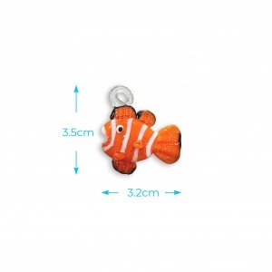 Colgante de cristal pez