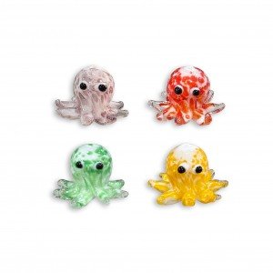 Entrepieza de cristal pulpo