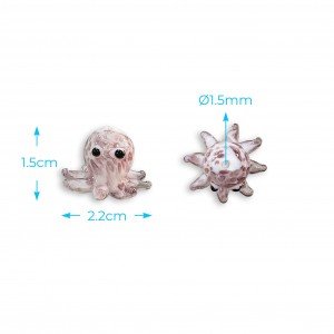 Entrepieza de cristal pulpo