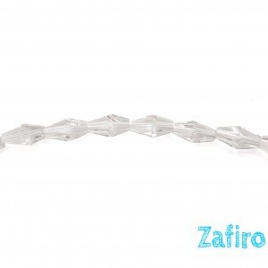 Cristal transparente facetado