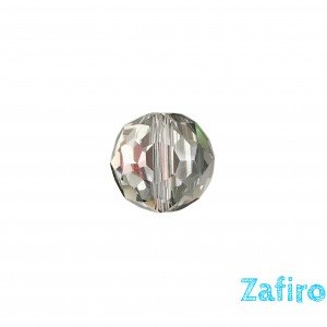 Cristal transparente  redondo facetado