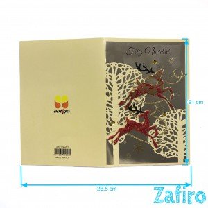 Carta de navidad con sobre