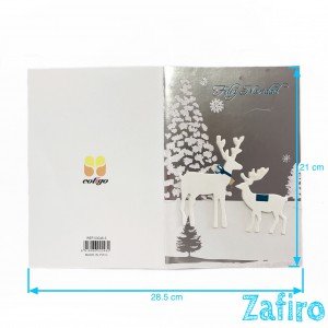 Carta de navidad con sobre