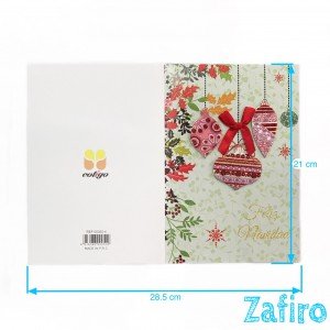 Carta de navidad con sobre