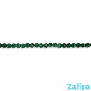 Malaquita facetada 6mm Malaquita facetada 6mm