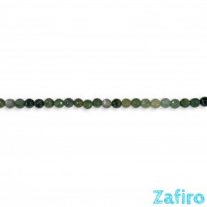 Ágata musgosa facetada 6mm Ágata musgosa facetada 6mm